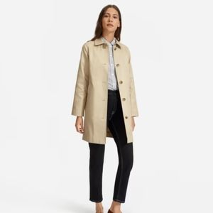 Everlane The Mac Coat Khaki Size 4 NWT